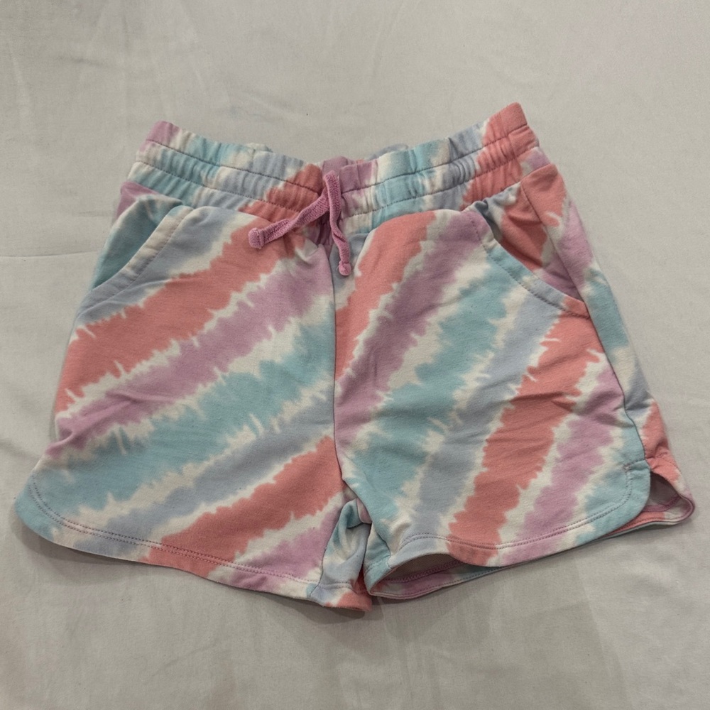 Kids Pastel Tie-Dye Shorts